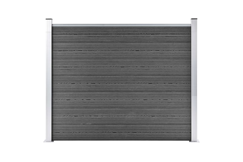 hegnspanel 180x146 cm WPC sort - Sort - Balkonmarkise - Markiser - Terrassemarkise