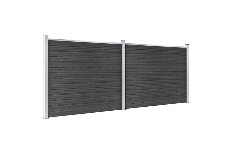 hegnspanelsæt 353x146 cm WPC grå - Grå - Havemøbler - Solafskærmning - Markiser - Balkonmarkise