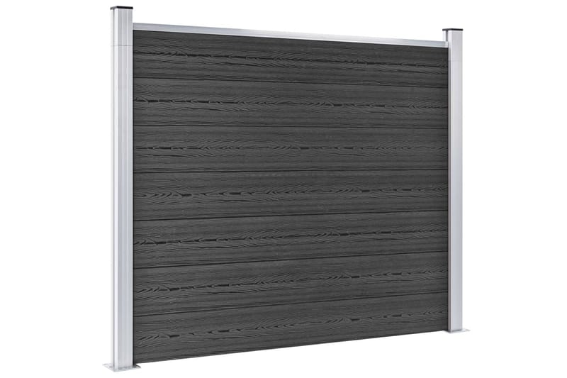 hegnspanelsæt 353x146 cm WPC grå - Grå - Havemøbler - Solafskærmning - Markiser - Balkonmarkise