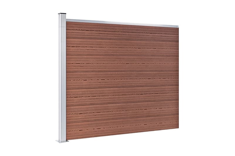 hegnspanelsæt 526x146 cm WPC brun - Brun - Havemøbler - Solafskærmning - Markiser - Balkonmarkise