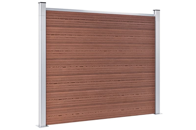 hegnspanelsæt 526x146 cm WPC brun - Brun - Havemøbler - Solafskærmning - Markiser - Balkonmarkise