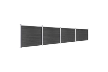 hegnspanelsæt 699x146 cm WPC grå - Grå - Havemøbler - Solafskærmning - Markiser - Balkonmarkise