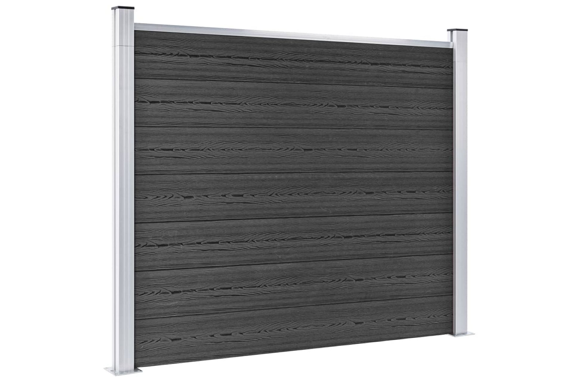 hegnspanelsæt 872x146 cm WPC grå - Grå - Havemøbler - Solafskærmning - Markiser - Balkonmarkise