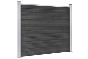 hegnspanelsæt 872x146 cm WPC grå - Grå - Havemøbler - Solafskærmning - Markiser - Balkonmarkise