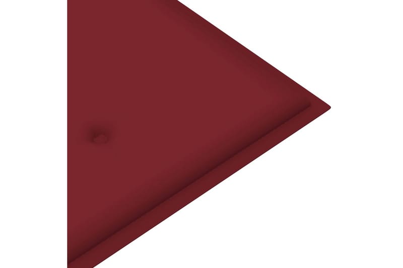 hynde til havebænk 200x50x4 cm stof vinrød - Rød - Balkonmarkise - Markiser - Terrassemarkise