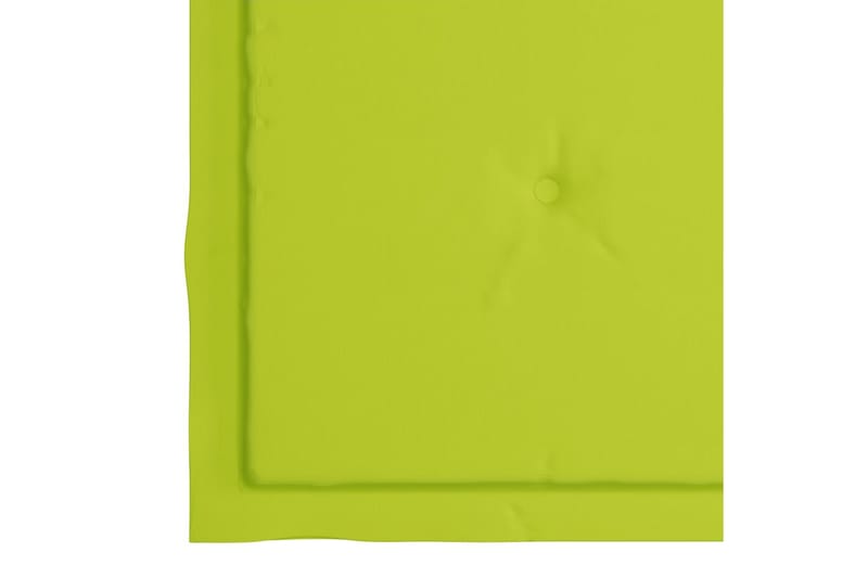 hynder til havestol 2 stk. 40x40x4 cm stof lysegrøn - Grøn - Balkonmarkise - Markiser - Terrassemarkise