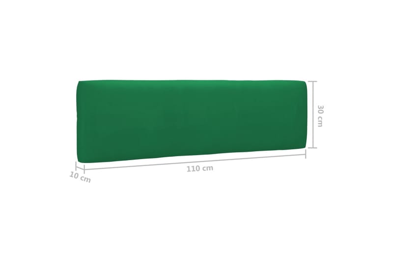 hynder til pallesofa 2 stk. grøn - Grøn - Terrassemarkise - Markiser - Balkonmarkise