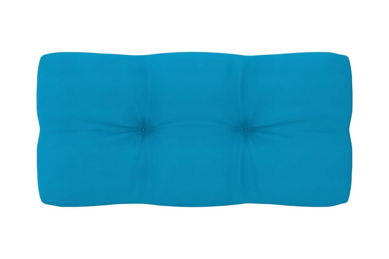 hynder til pallesofa 2 stk. stof blå - Blå - Balkonmarkise - Markiser - Terrassemarkise