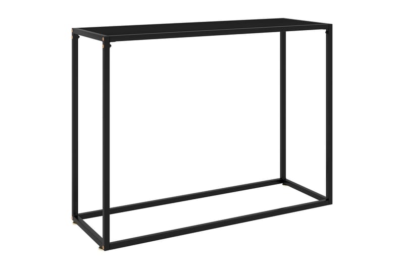 konsolbord 100x35x75 cm hærdet glas sort - Sort - Balkonmarkise - Markiser - Terrassemarkise