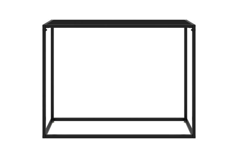 konsolbord 100x35x75 cm hærdet glas sort - Sort - Balkonmarkise - Markiser - Terrassemarkise
