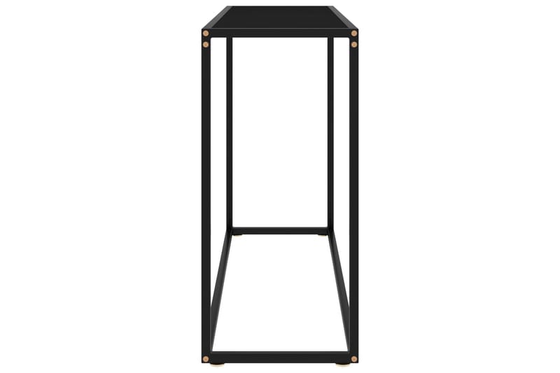 konsolbord 100x35x75 cm hærdet glas sort - Sort - Balkonmarkise - Markiser - Terrassemarkise