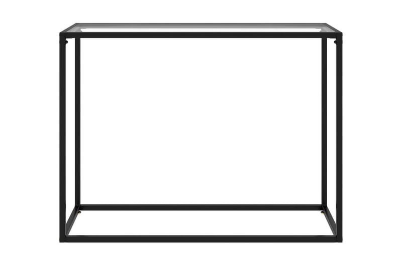 konsolbord 100x35x75 cm hærdet glas transparent - gennemsigtig - Havemøbler - Solafskærmning - Markiser - Balkonmarkise