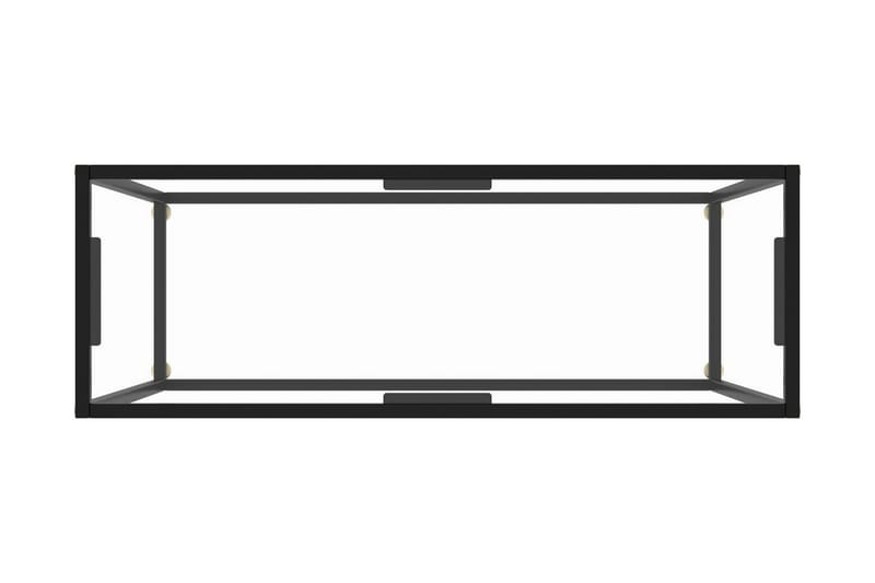 konsolbord 100x35x75 cm hærdet glas transparent - gennemsigtig - Balkonmarkise - Markiser - Terrassemarkise