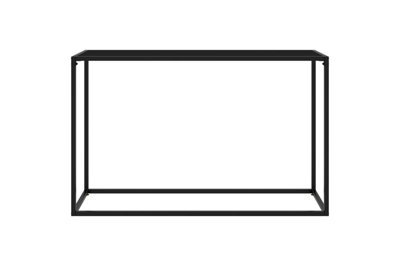 konsolbord 120x35x75 cm hærdet glas sort - Sort - Havemøbler - Solafskærmning - Markiser - Balkonmarkise