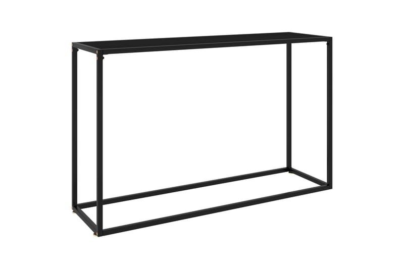 konsolbord 120x35x75 cm hærdet glas sort - Sort - Balkonmarkise - Markiser - Terrassemarkise