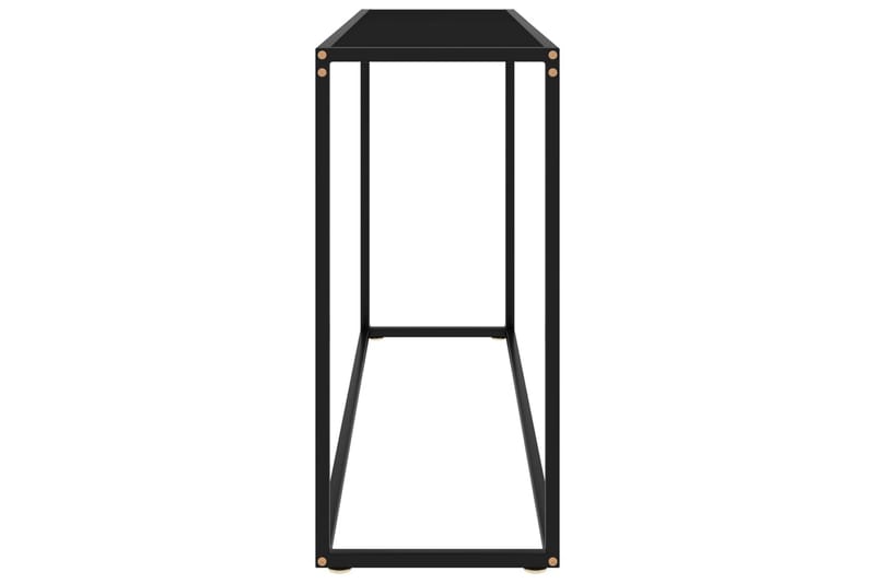 konsolbord 120x35x75 cm hærdet glas sort - Sort - Havemøbler - Solafskærmning - Markiser - Balkonmarkise