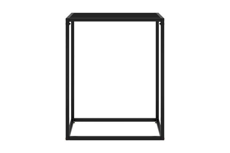 konsolbord 60x35x75 cm hærdet glas sort - Sort - Balkonmarkise - Markiser - Terrassemarkise