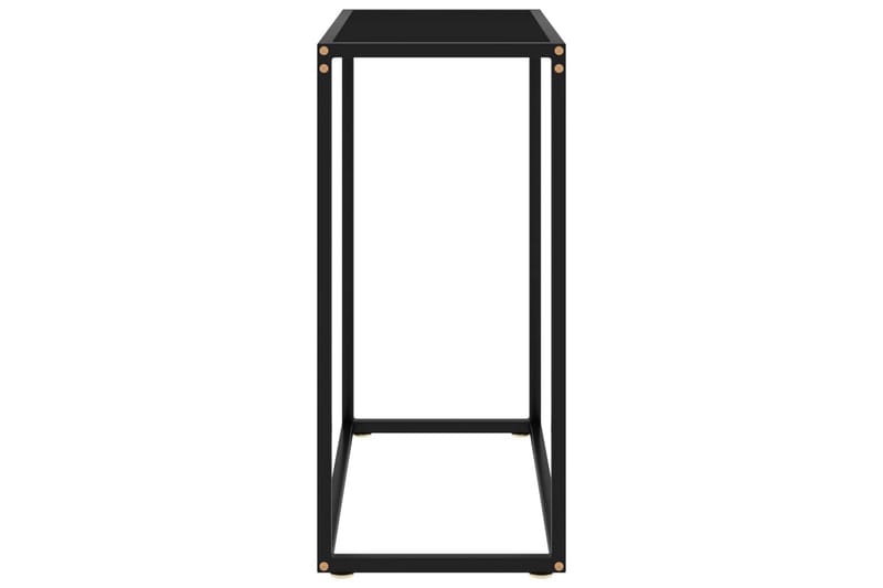 konsolbord 60x35x75 cm hærdet glas sort - Sort - Balkonmarkise - Markiser - Terrassemarkise