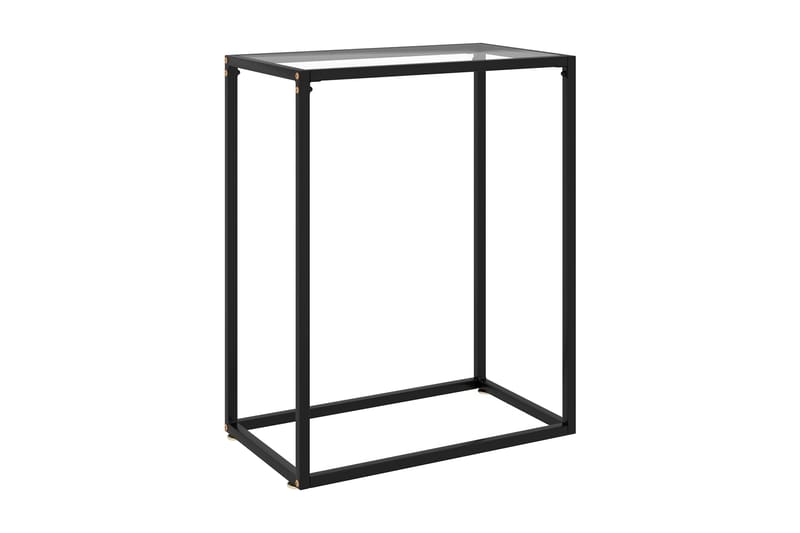 konsolbord 60x35x75 cm hærdet glas transparent - gennemsigtig - Havemøbler - Solafskærmning - Markiser - Balkonmarkise