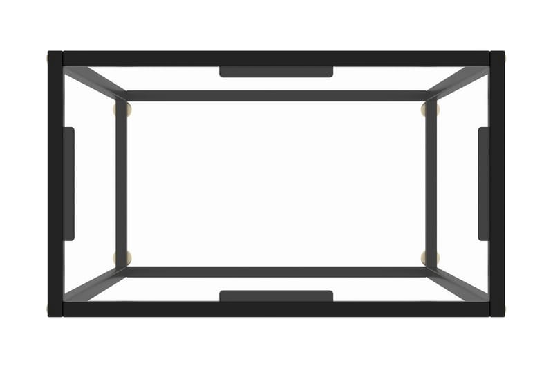 konsolbord 60x35x75 cm hærdet glas transparent - gennemsigtig - Havemøbler - Solafskærmning - Markiser - Balkonmarkise