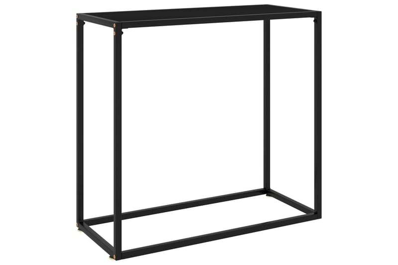 konsolbord 80x35x75 cm hærdet glas sort - Sort - Balkonmarkise - Markiser - Terrassemarkise