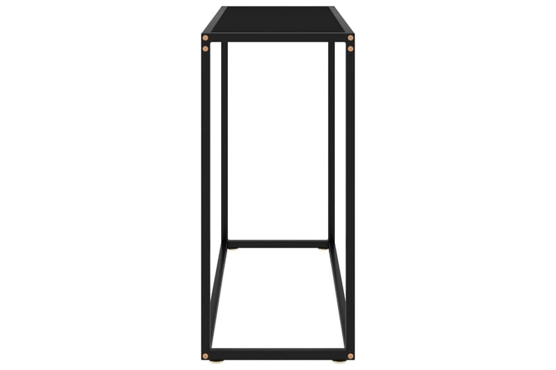 konsolbord 80x35x75 cm hærdet glas sort - Sort - Havemøbler - Solafskærmning - Markiser - Balkonmarkise
