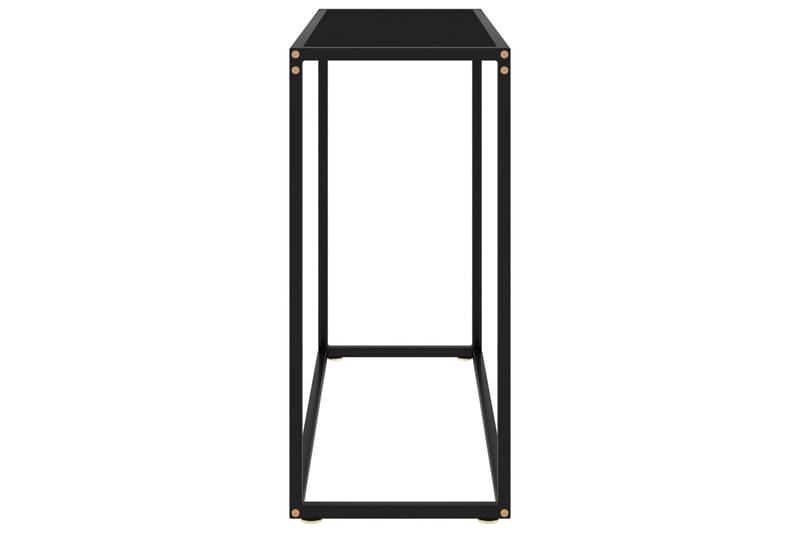 konsolbord 80x35x75 cm hærdet glas sort - Sort - Balkonmarkise - Markiser - Terrassemarkise