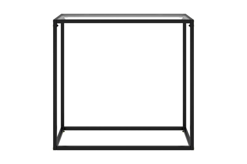 konsolbord 80x35x75 cm hærdet glas transparent - gennemsigtig - Balkonmarkise - Markiser - Terrassemarkise