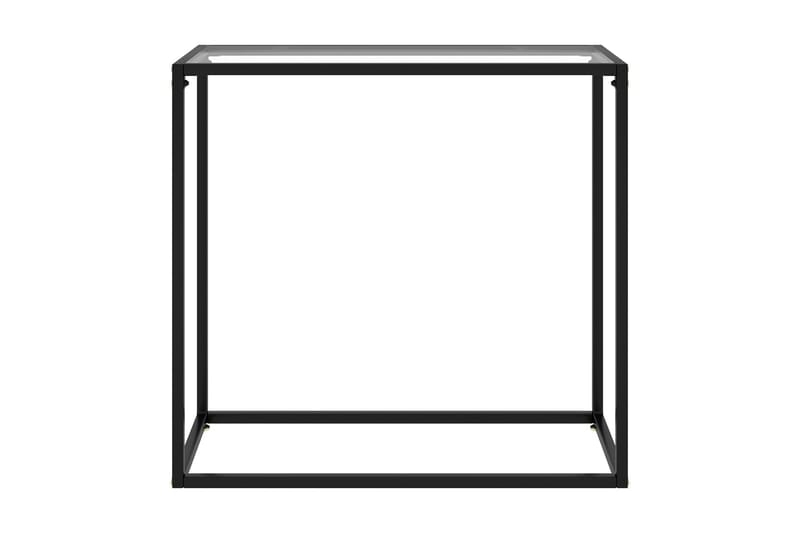 konsolbord 80x35x75 cm hærdet glas transparent - gennemsigtig - Havemøbler - Solafskærmning - Markiser - Balkonmarkise