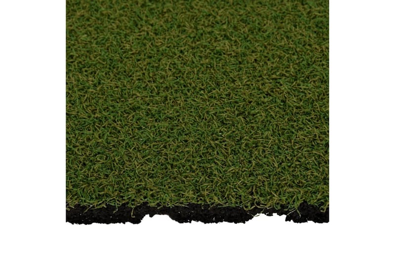 kunstgræsfliser 4 stk. 50x50x2,5 cm gummi - Grøn - Balkonmarkise - Markiser - Terrassemarkise