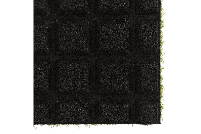 kunstgræsfliser 4 stk. 50x50x2,5 cm gummi - Grøn - Balkonmarkise - Markiser - Terrassemarkise
