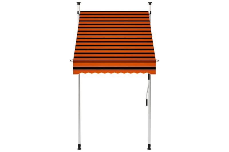 manuel foldemarkise 100 cm orange og brun - Flerfarvet - Vinduesmarkise - Markiser