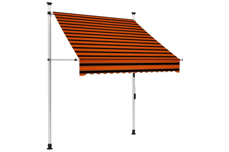 manuel foldemarkise 150 cm orange og brun - Flerfarvet - Vinduesmarkise - Markiser