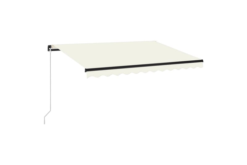 markise 350x250 cm manuel betjening cremefarvet - Creme - Havemøbler - Solafskærmning - Markiser - Balkonmarkise