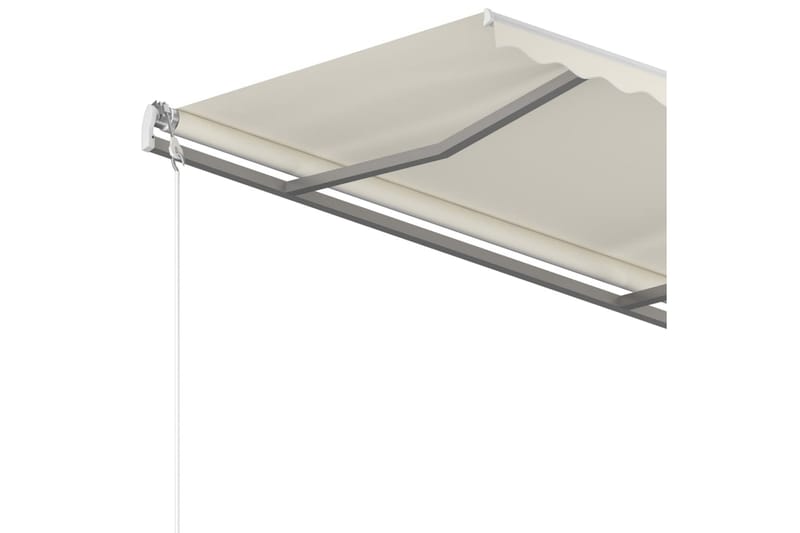 markise 450x350 cm automatisk betjening cremefarvet - Creme - Havemøbler - Solafskærmning - Markiser - Balkonmarkise