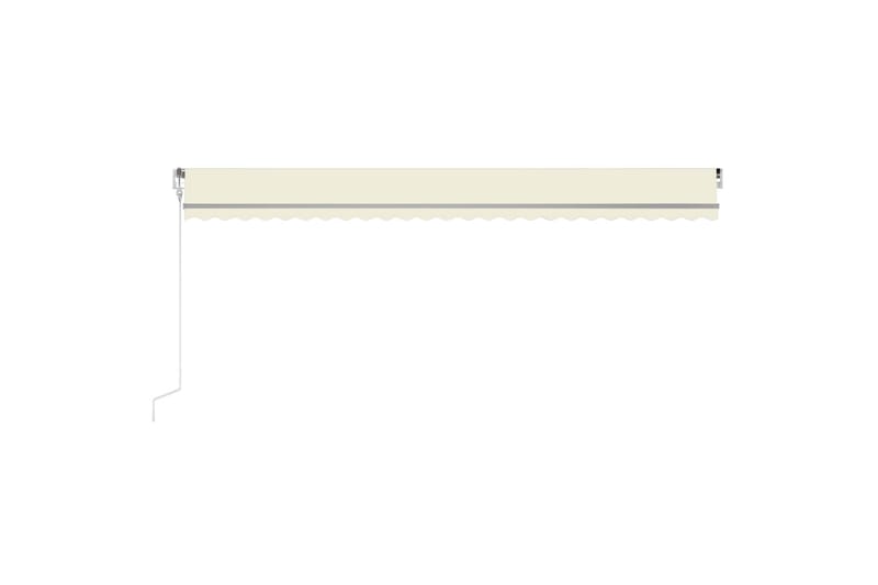 markise 600x350 cm automatisk betjening cremefarvet - Creme - Havemøbler - Solafskærmning - Markiser - Balkonmarkise