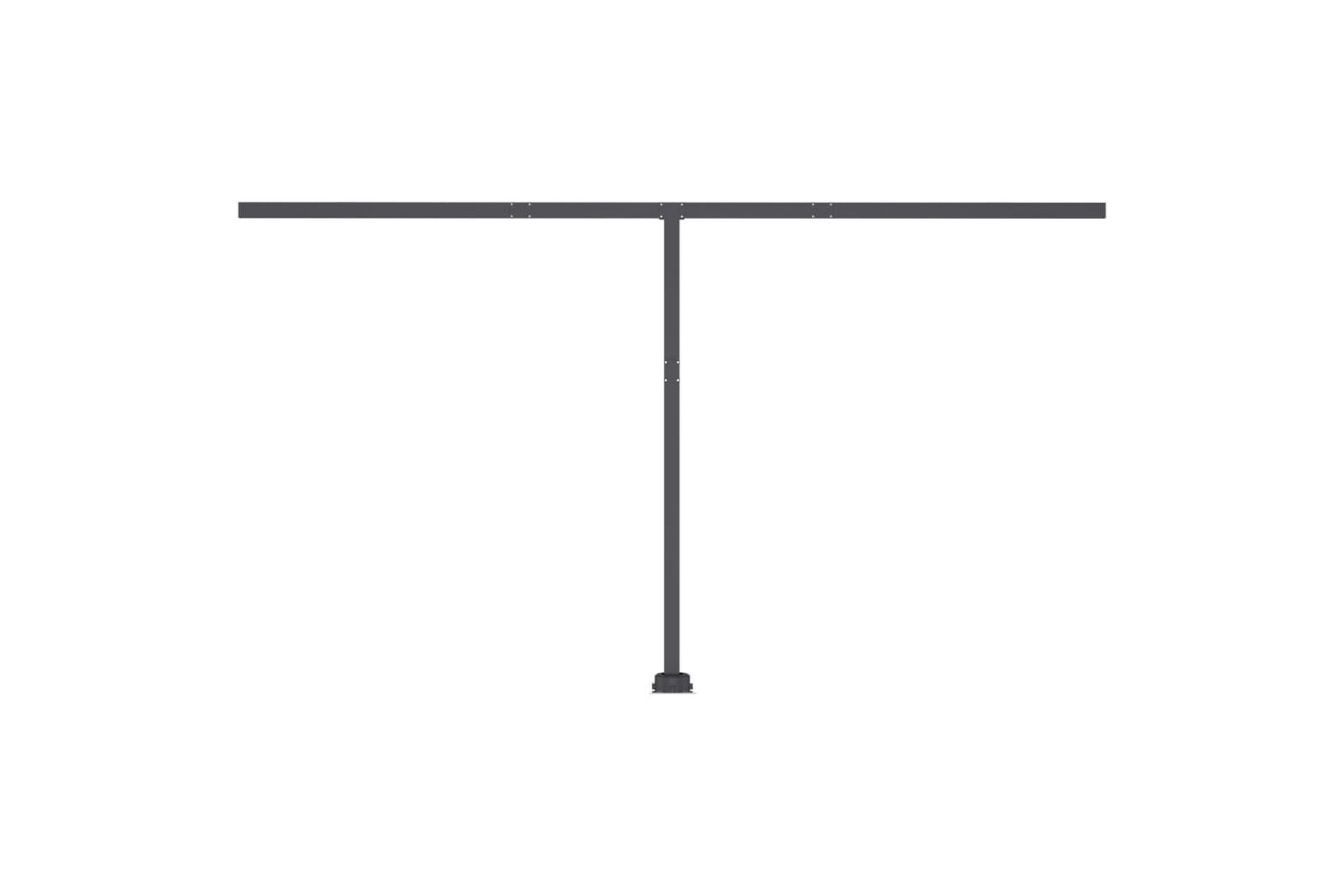 markise m. LED + vindsensor 400x300 cm automatisk - Antracit - Havemøbler - Solafskærmning - Markiser - Balkonmarkise