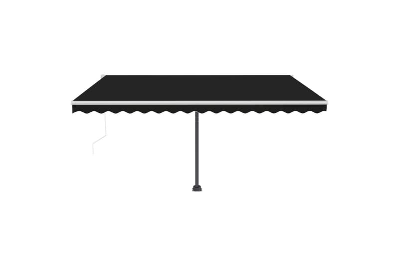 markise m. LED + vindsensor 450x300 cm automatisk - Antracit - Havemøbler - Solafskærmning - Markiser - Balkonmarkise