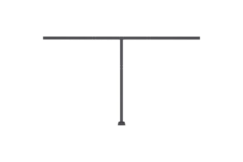 markise m. LED + vindsensor 450x300 cm automatisk - Gul - Havemøbler - Solafskærmning - Markiser - Balkonmarkise