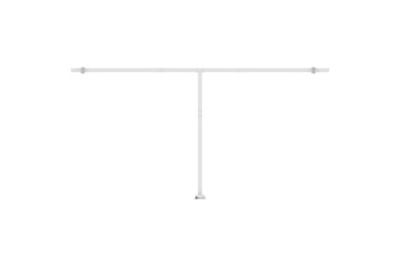 markise m. LED + vindsensor 600x350 cm automatisk gul/hvid - Gul - Havemøbler - Solafskærmning - Markiser - Balkonmarkise
