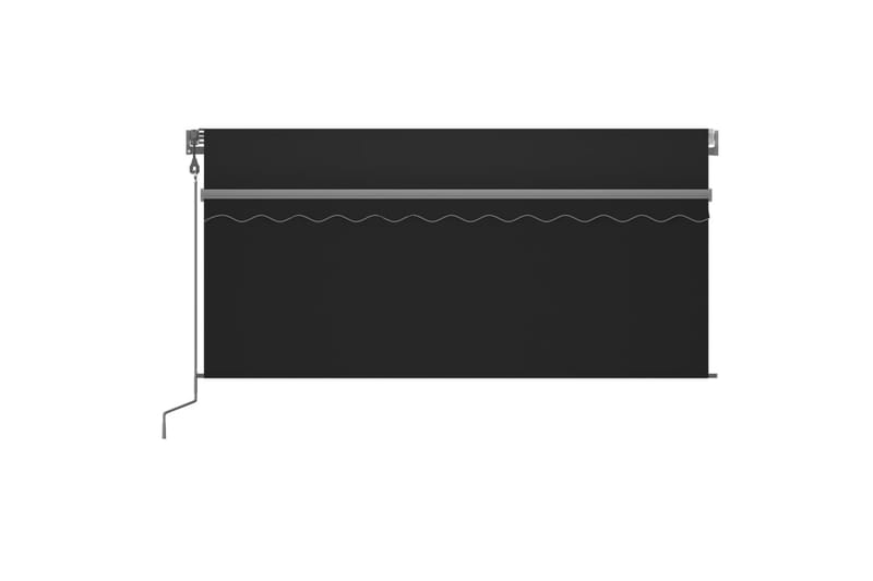markise m. rullegardin + LED + vindsensor 3x2,5 m auto - Antracit - Havemøbler - Solafskærmning - Markiser - Vinduesmarkise