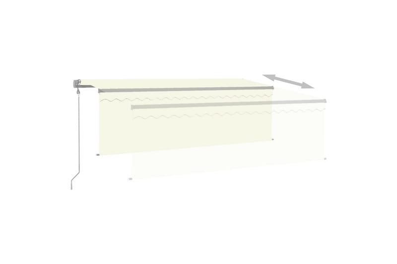 markise m. rullegardin 4,5x3 m automatisk betjening - Creme - Vinduesmarkise - Markiser