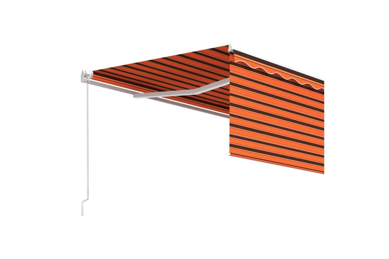 markise m. rullegardin 4x3 m manuel betjening - Orange - Havemøbler - Solafskærmning - Markiser - Vinduesmarkise