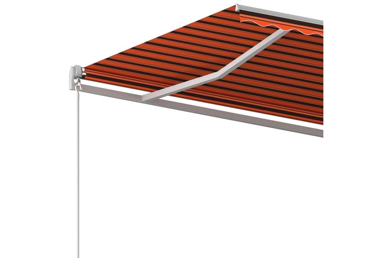 markise m. stolper 6x3 m automatisk betjening - Orange - Balkonmarkise - Markiser - Terrassemarkise