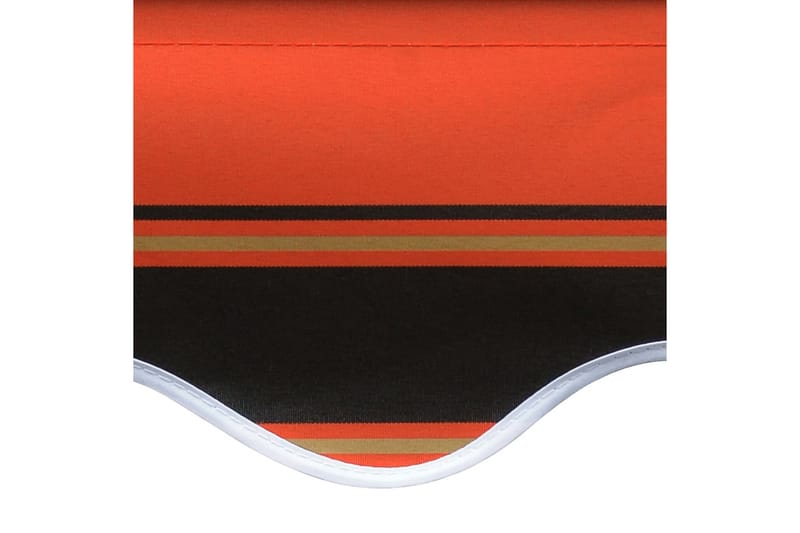 markisedug 300x250 cm kanvas orange og brun - Flerfarvet - Vinduesmarkise - Markiser - Solbeskyttelse vindue