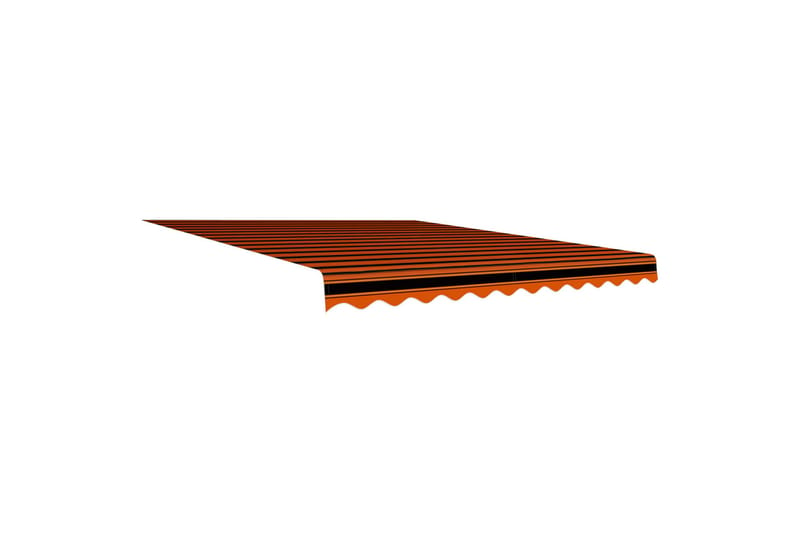 markisedug 300x250 cm kanvas orange og brun - Flerfarvet - Vinduesmarkise - Markiser - Solbeskyttelse vindue
