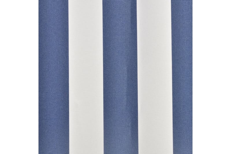 markisedug 3x2,5 m blå og hvid (stel medfølger ikke) - Blå - Markiser - Markise håndsving & markisestof