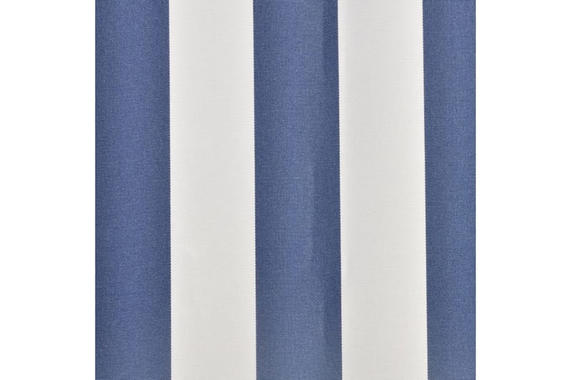 markisedug 500x300 cm blå og hvid - Blå - Markiser - Markise håndsving & markisestof