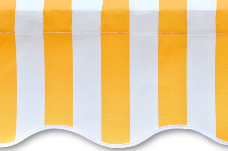 markisedug 500x300 cm orange og hvid - Orange - Havemøbler - Solafskærmning - Markiser