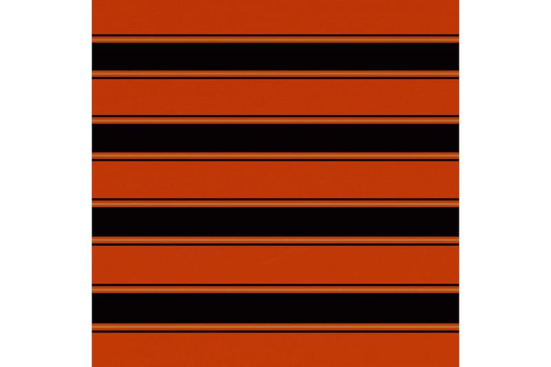 markisedug 600x300 cm kanvas orange og brun - Flerfarvet - Havemøbler - Solafskærmning - Markiser - Vinduesmarkise